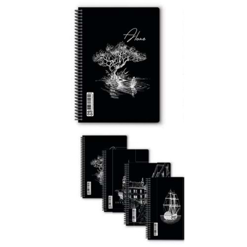 TOKAÇ TOK79468 SİYAH A6 40 YP DÜZ PP SPR.DEFTER *288