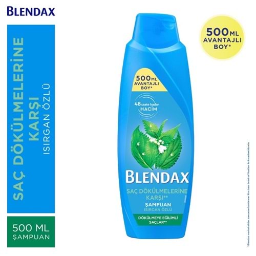 BLENDAX ISIRGAN ÖZLÜ ŞAMPUAN 500 ML*6*12