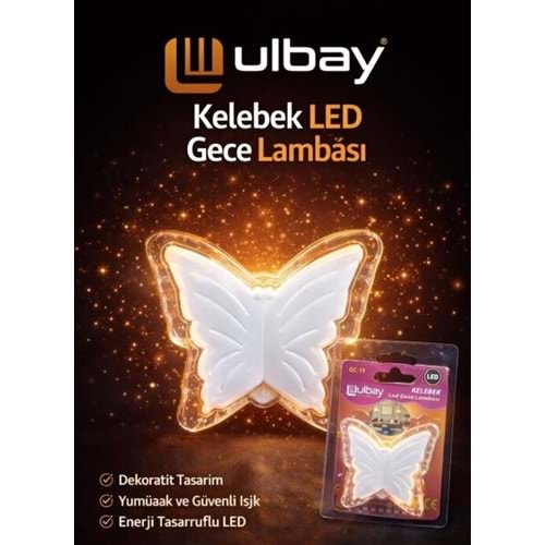 GC15 ULBAY GECE LAMBASI KELEBEK*240