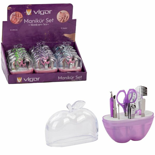 VİGOR K8405 MANİKÜR SETİ ELMA*12