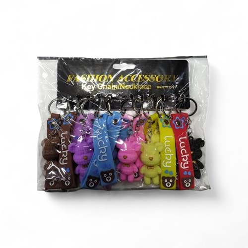 K0446 FİGÜRLÜ ANAHTARLIK SİLİKON*12