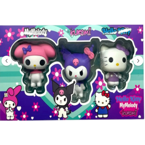 6016 HELLO KİTTY KUROMİ 3LÜ SET*72