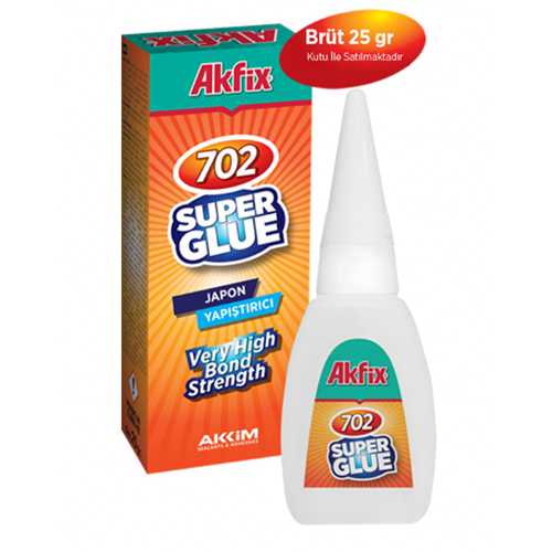 GA020 AKFİX 702 SÜPER JAPON YAPIŞTIRICI 25GR*50