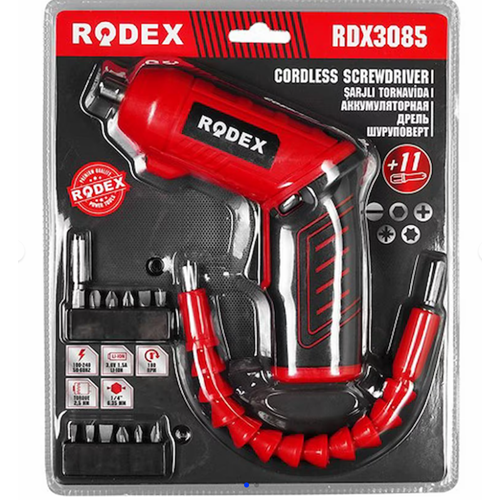 RDX3085 RODEX ŞARJLI TORNAVİDA 3.6V 1.5AH AKSESUARLI