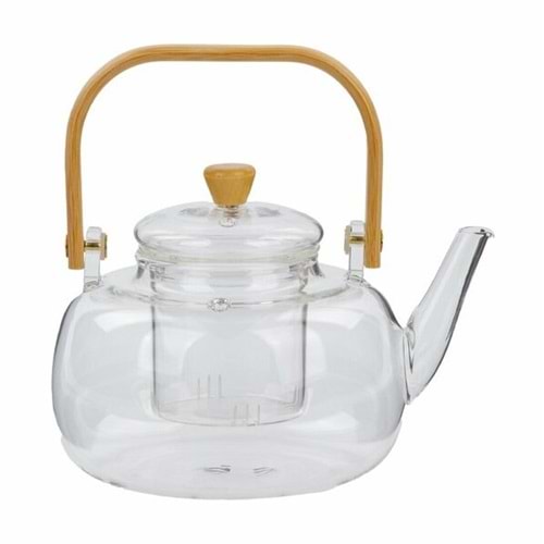 MT41 MİTER 1000ML BAMBU SAPLI CAM DEMLİK*24