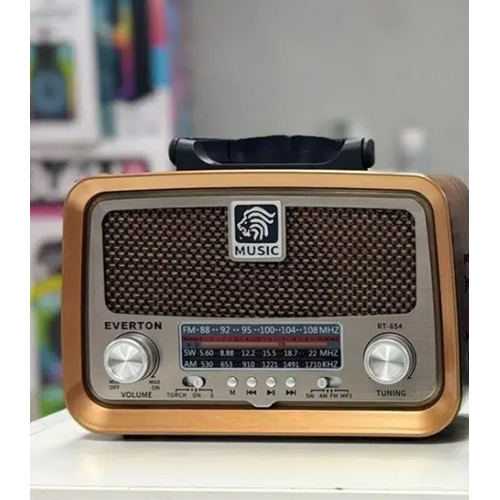 EVERTON RT654 BLUETOOTH RADYO ŞARJLI NOSTALJİK