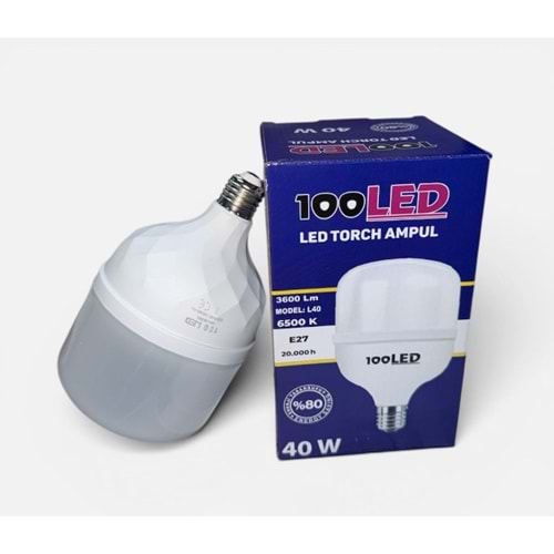 100LED L40 AMPUL 40W TORCH*50