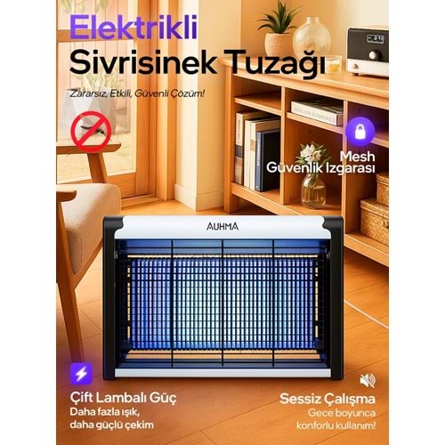 AQM01 AUHMA MOSQUTTO TRAP SİNEK CIZ CİHAZI 4+4W*20