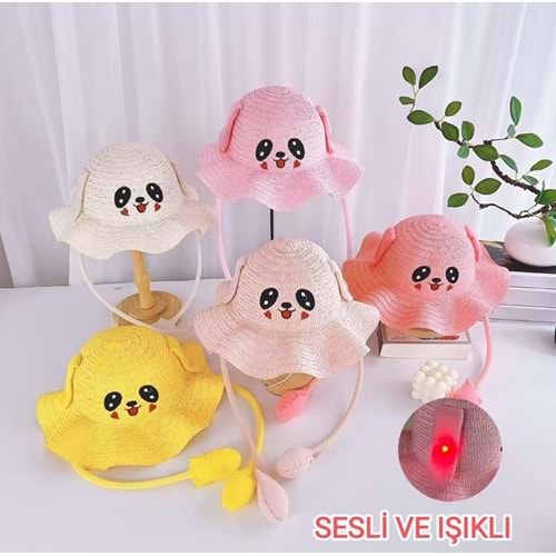 HERTEX NO4 IŞIKLI OYNAR KULAK ÇOCUK FÖTR ŞAPKA*100*400