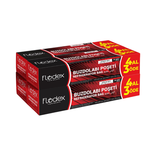 FLODEX BUZDOLABI POŞETİ 4AL 3ÖDE KÜÇÜK BOY*12