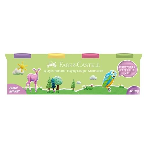 FABER OYUN HAMURU 4X100 PASTEL RENKLER