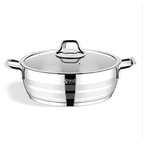 VİVALDİ G151 ASTER ÇELİK BASIK TENCERE 26CM