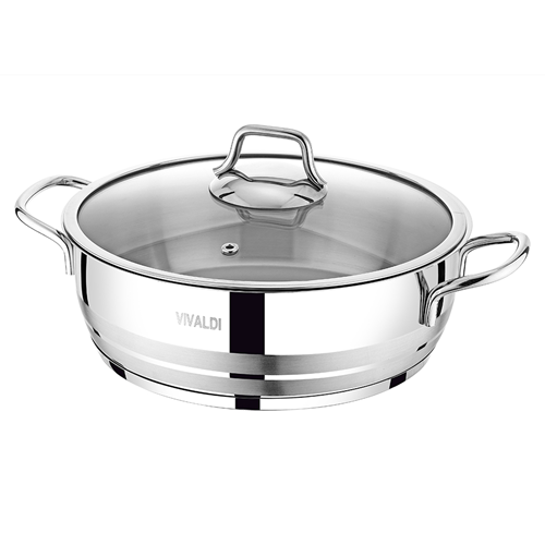 VİVALDİ G152 ASTER ÇELİK BASIK TENCERE 24CM