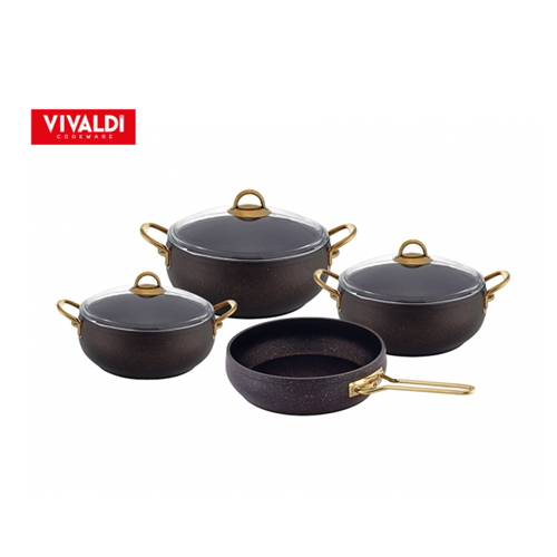 VİVALDİ B224 BABİL GRANİT TENCERE SET 7 PARÇA
