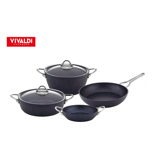 VİVALDİ E420 ECO GRANİT İDEAL TENCERE SETİ 6PRÇ