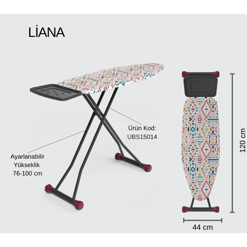 PERİLLA 15014 ÜTÜ MASASI LİANA FİŞSİZ*2
