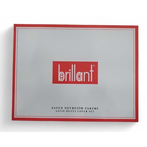 BRİLLANT SATEN NEVRESİM TAKIMI ÇİFT KİŞİLİK*6