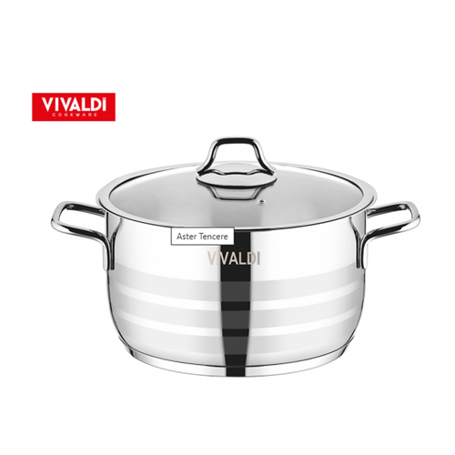 VİVALDİ G525 ASTER ÇELİK DERİN TENCERE 20CM