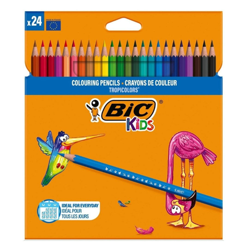 BİC KİDS TROPICOLORS KURU BOYA KALEMİ 24RENK*20