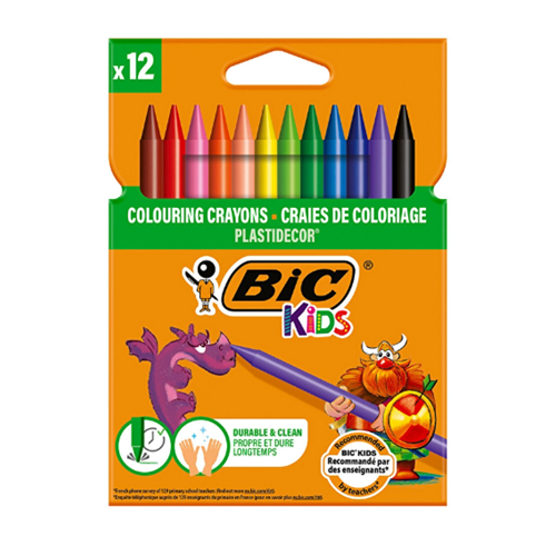 BİC KİDS PASTEL BOYA 12RENK SİLİNEBİLİR