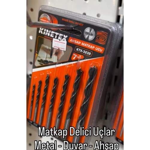 KTX3239 KINETEX AHŞAP MATKAP UCU SETİ 7 PCS*100