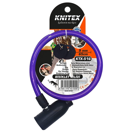 KTX516 KINETEX BİSİKLET KİLİDİ 65 CM*200