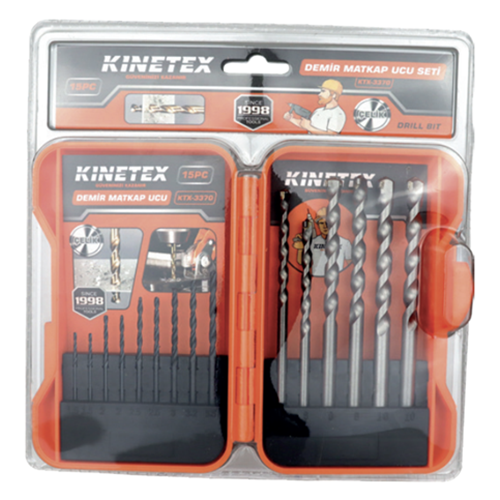 KTX3370 KINETEX DEMİR MATKAP UCU 15 PCS*50