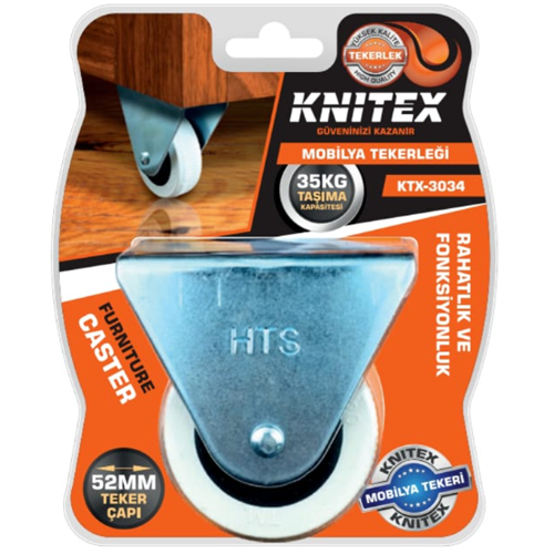 KTX3034 KINETEX SABİT 50'LİK GRİ PVC TEKER*288