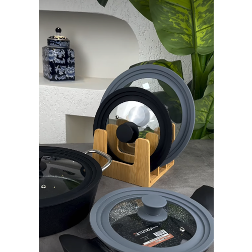 TOGO 5880 SİLİKONLU KIRILMAZ CAM KAPAK 16-18-20CM*12
