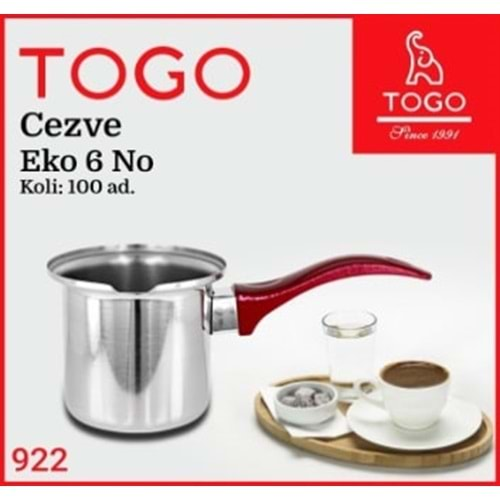 922 TOGO-TR EKO NO:6 CEZVE *100