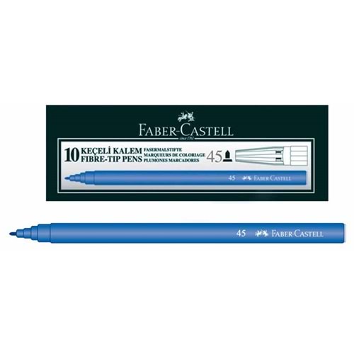 FABER 45 KEÇELİ KALEM MAVİ*10