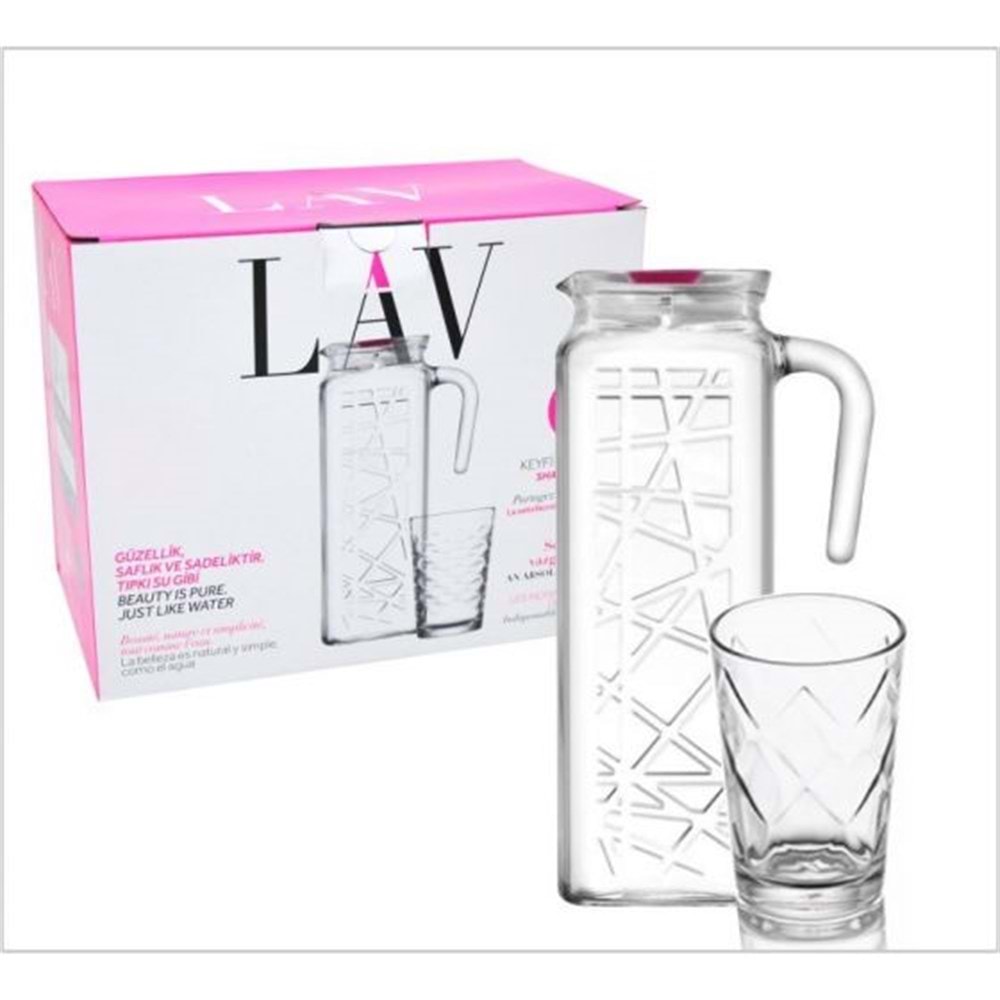 LAV MEVSİMS1 MEVSİM SU TAKIMI PEMBE KPK. 7 PRÇ.*4