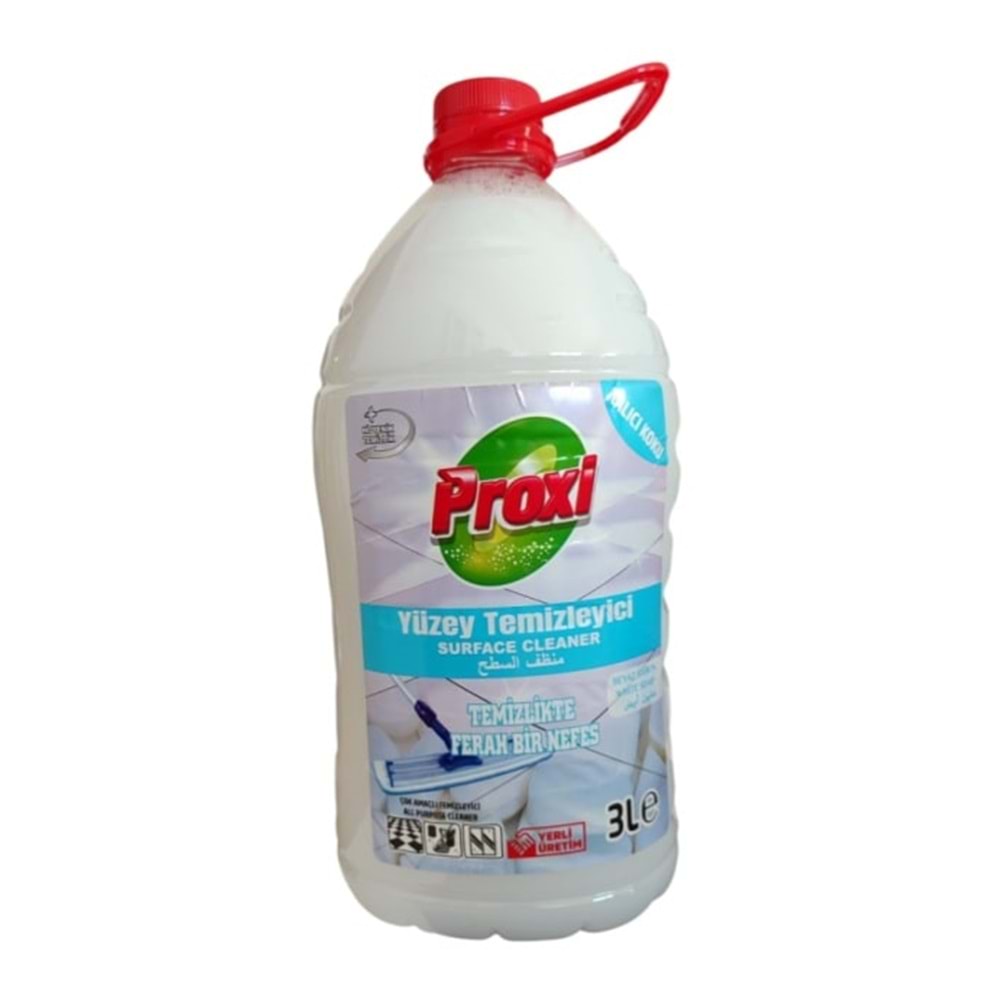 PROXİ YÜZEY TEMİZLEYİCİ 3 LT BEYAZ SABUN KOKULU*5