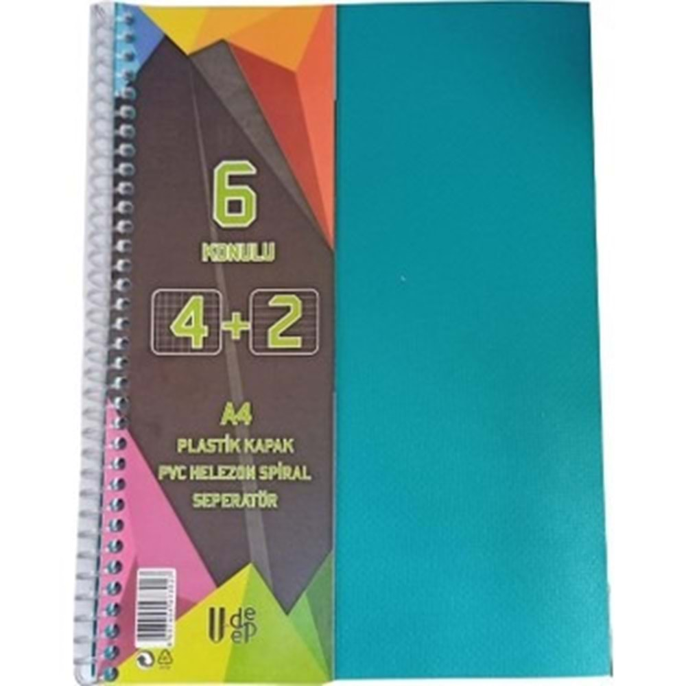 4+2 A-4 SPR PP KPK AYRAÇLI DEFTER 150 YP*48