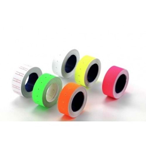 TANEX FİYAT ETİKETİ RENKLİ 12X21 MM*6*24