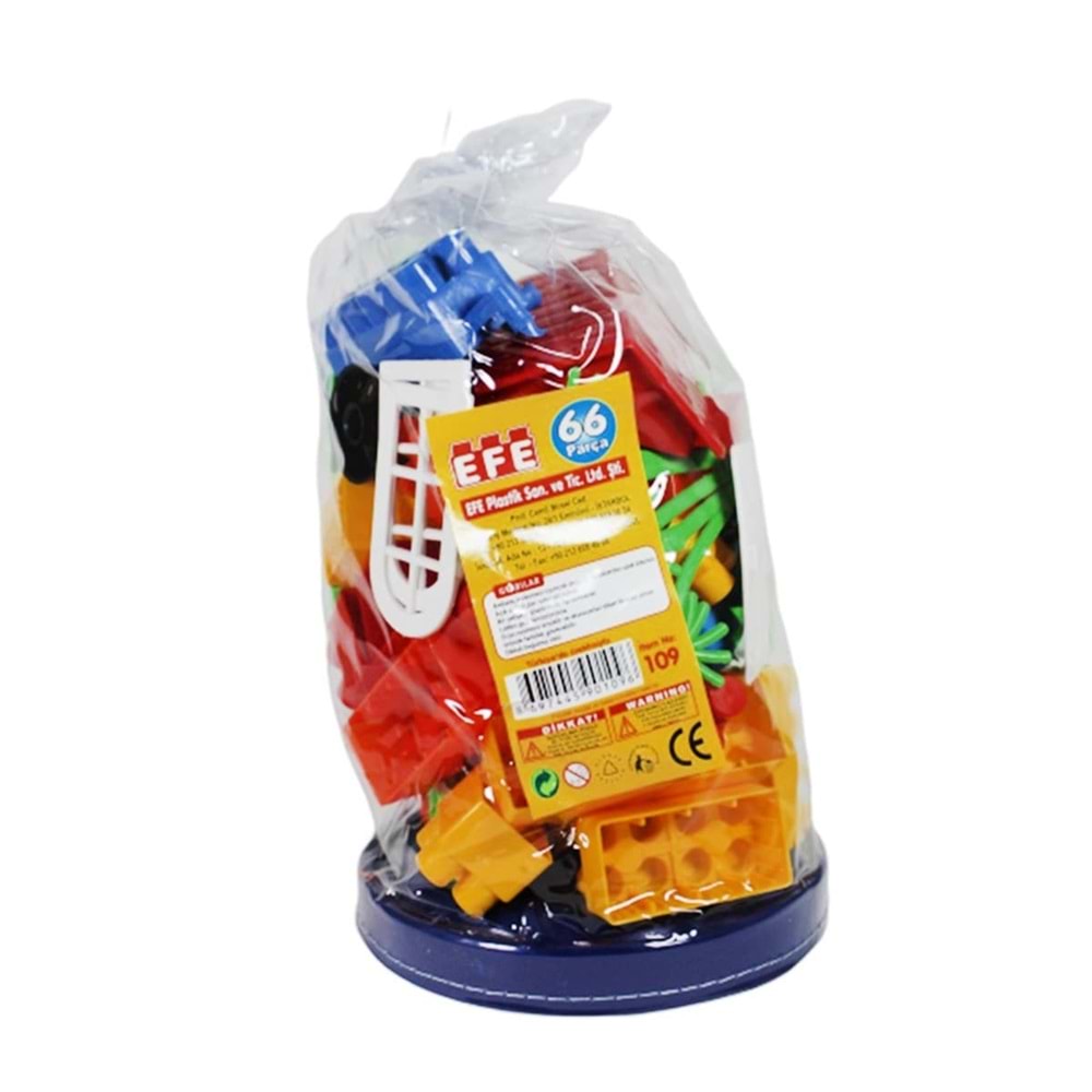 EFE OYUNCAK 109 ZEKA BLOKLARI LEGO 66 PRÇ. PVS*60