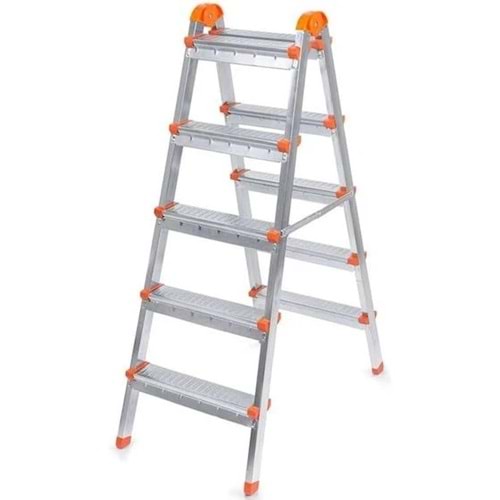 PERİLLA MCG12505 ÇİFT ÇIKIŞLI METAL MERDİVEN 5+5