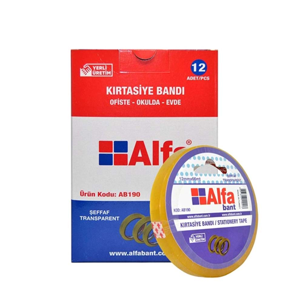 ALFA AB190 CAMBANT 12X66MT GENİŞ MASURA*12