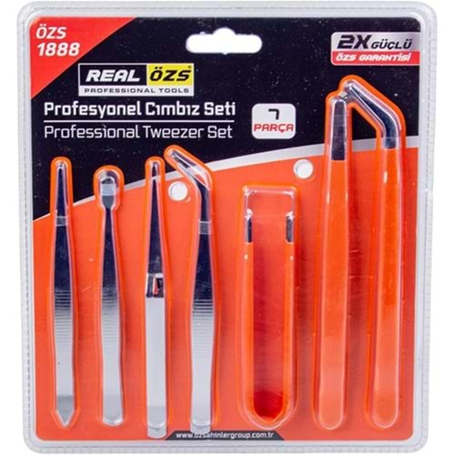 ÖZS1888 PROFESYONEL CIMBIZ SETİ 7 PRÇ.*12