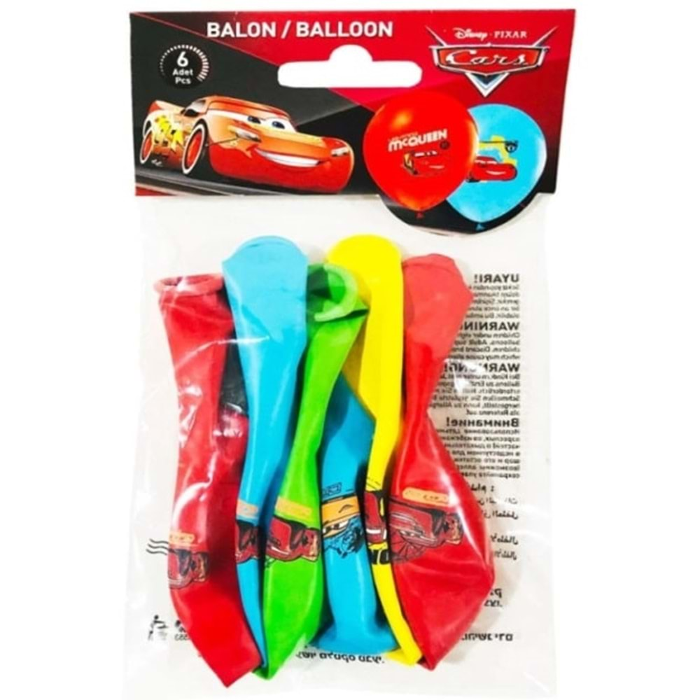 6294 CARS MCQUEEN 6 LI BALON*12(24)