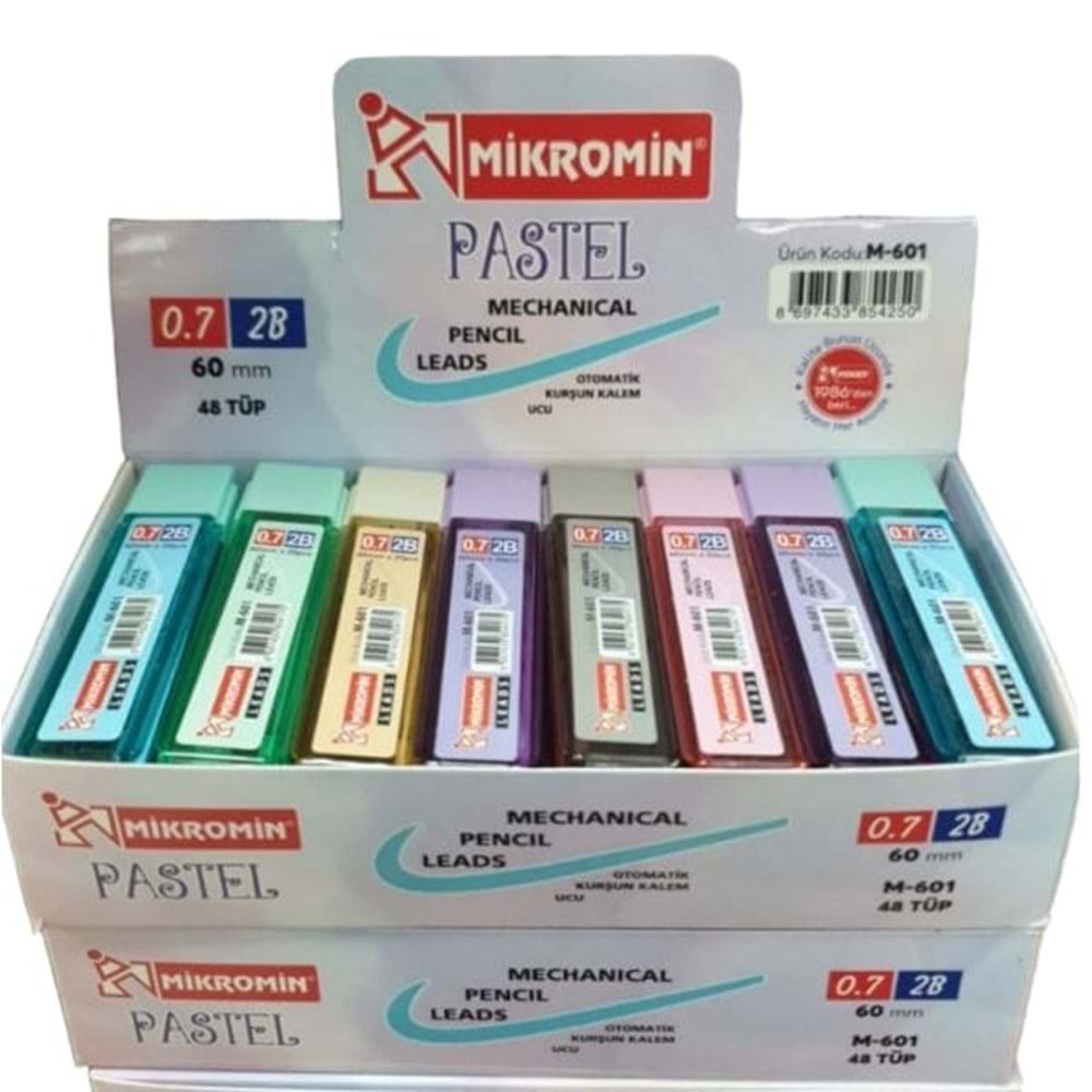MİKRO M601 60MM PASTEL 2B KURŞUN KALEM UCU 0.7*48
