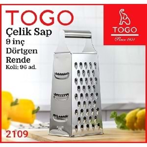 TOGO 2109 GRATER ÇELİK SAP 9 İNÇ DÖRTGEN RENDE *96