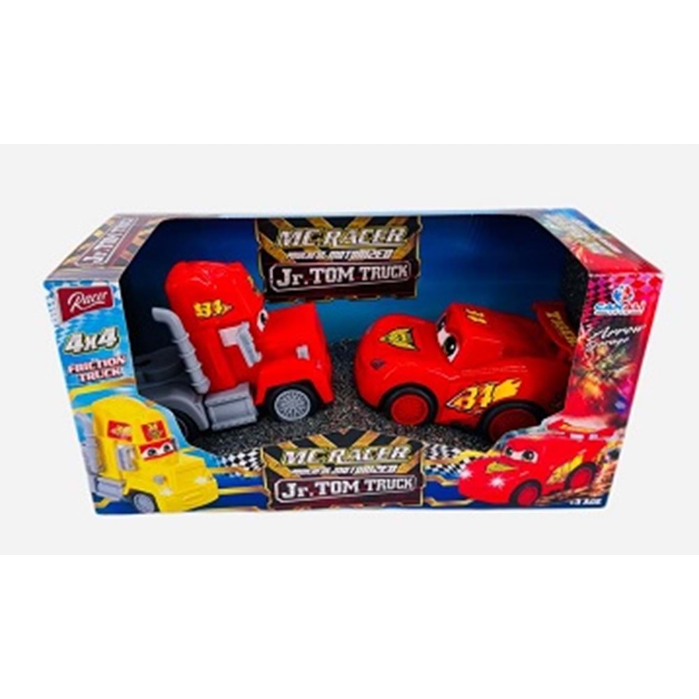 CAN ALİ TOYS CNL1453-14542 MC RACER TIR KUPASI ŞİMŞEK ARABA*60