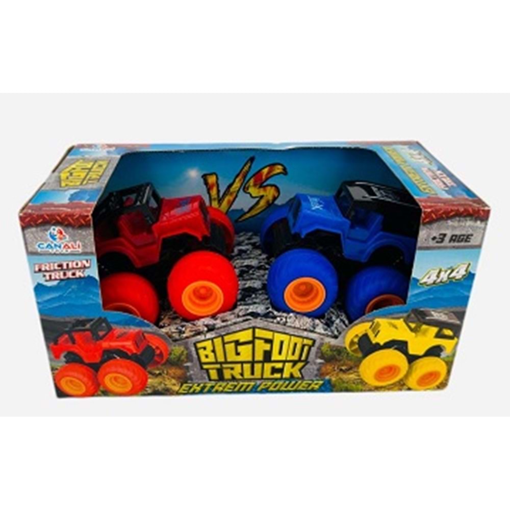 CAN ALİ TOYS CNL11132 BIGFOOT TRUCK İKİLİ JEEP*72