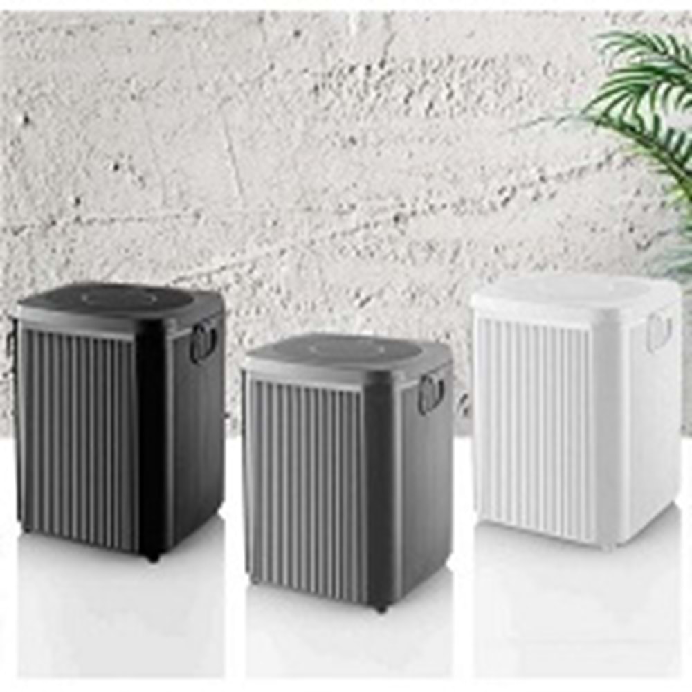 LE PARİS 3194 KARE 10 LT ÇÖP KOVASI MANUEL KAPAK*6