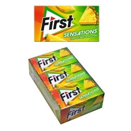 FİRST SAKIZ SENSATIONS TROPİKAL MEYVE AROMALI 12Lİ*20
