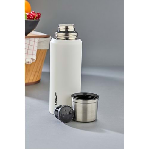 CKR2081 COOKER RENKLİ ÇELİK TERMOS 1 LT*24