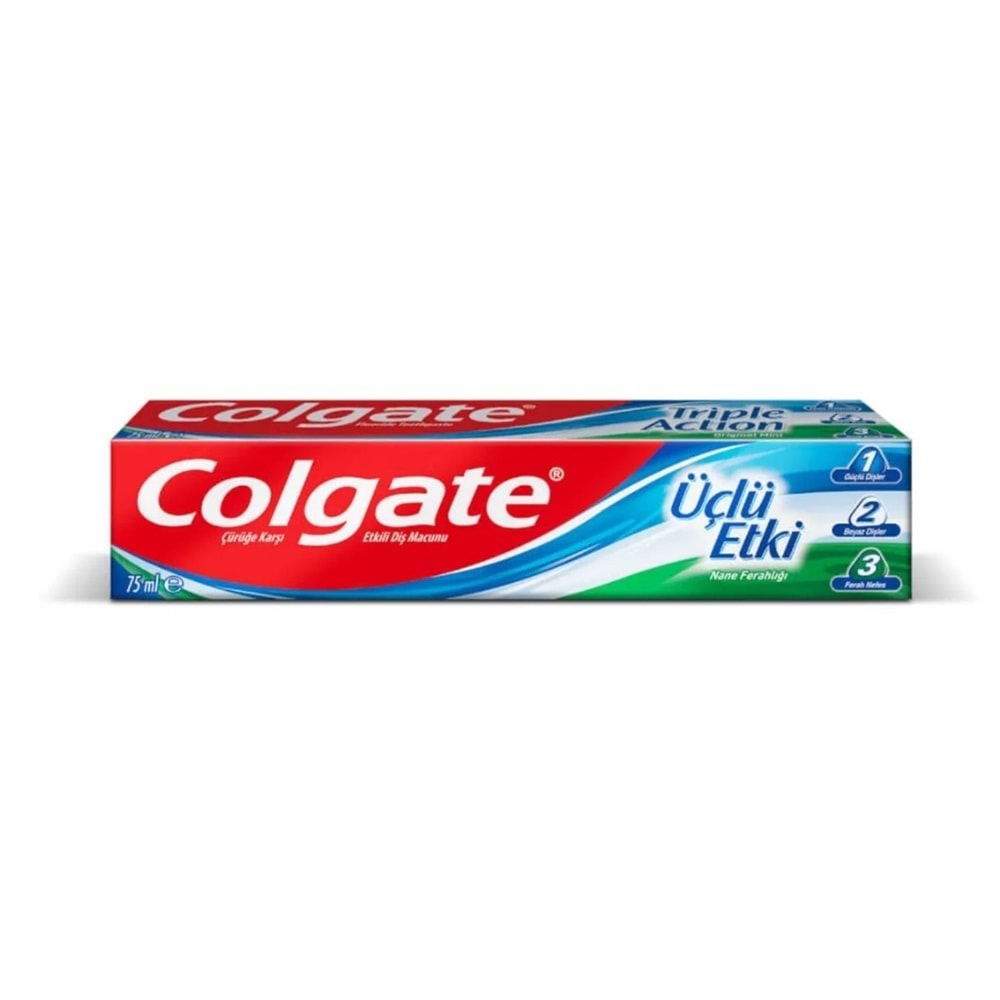 COLGATE DİŞ MACUNU ÜÇLÜ ETKİ 75ML*12(72)