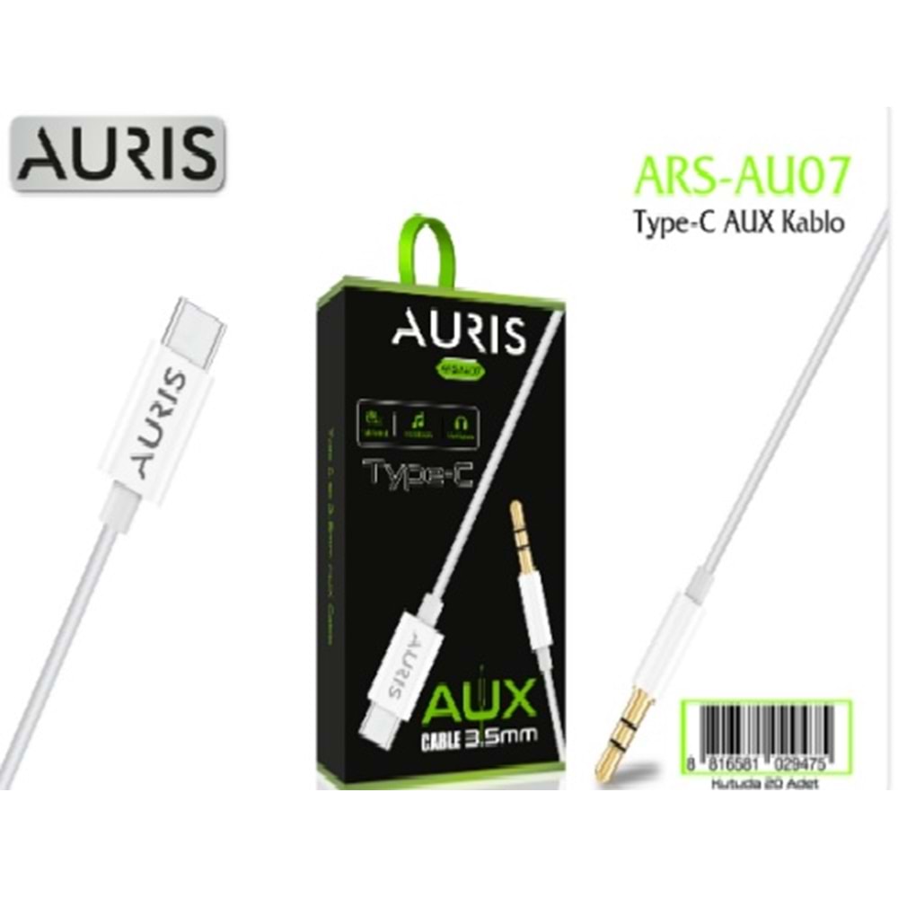 AURİS ARS-AU07 TYPE-C AUX KABLO 3.5 MM *20