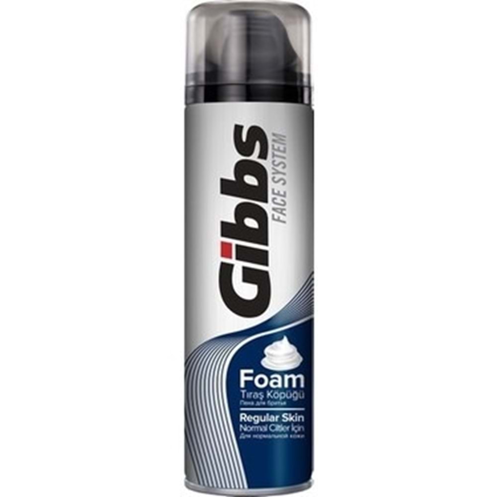 GİBBS TRAŞ KÖPÜĞÜ REGULAR 200 ML*6*24